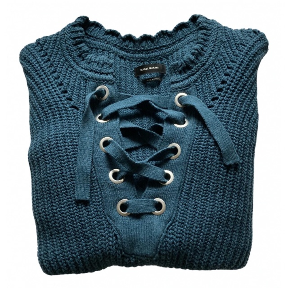 Isabel Marant Laly Lace Up Sweater Knit Jumper